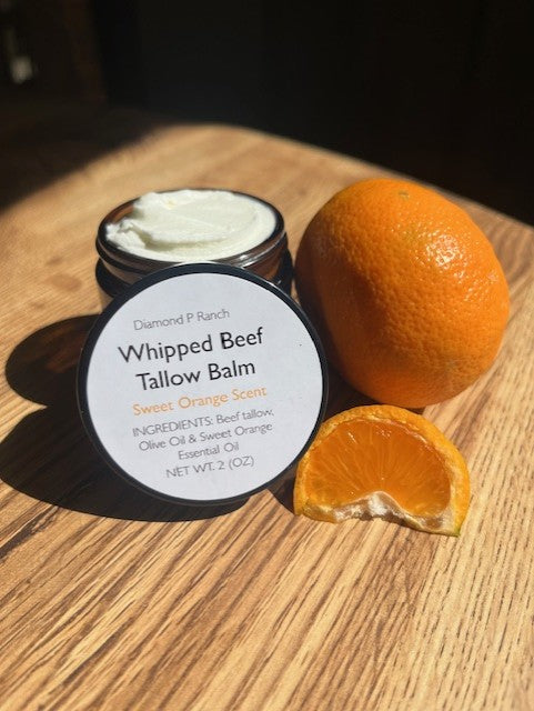 Whipped Beef Tallow Lotion -Sweet Orange